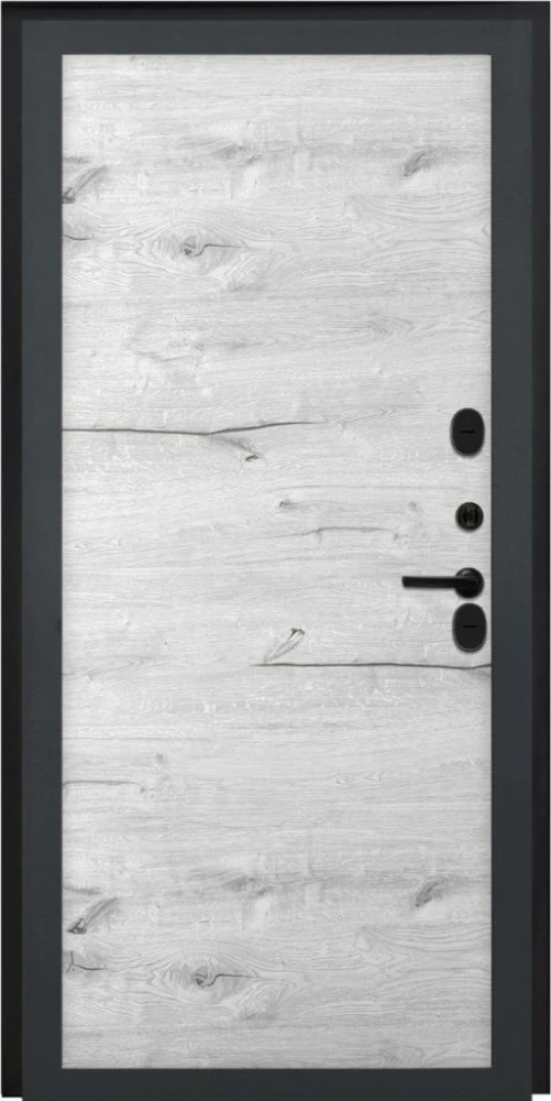 Входная дверь ДвериПРО Термо медный антик Без фрезеровки Дуб арктик горизонт DPRO232742 внутренняя сторона
