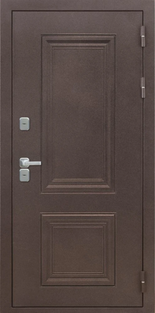 Входная дверь ДвериПРО Д-68 Алиса (16мм, ПВХ Софт грей, зеркало) DPRO227547 внешняя сторона